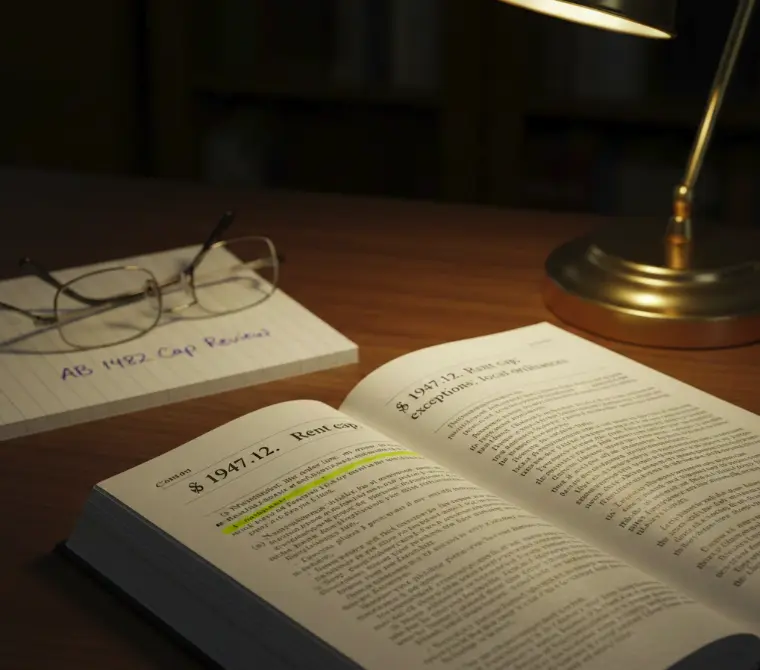 California Civil Code Section 1947.12 opened to AB 1482 rent increase cap provisions.